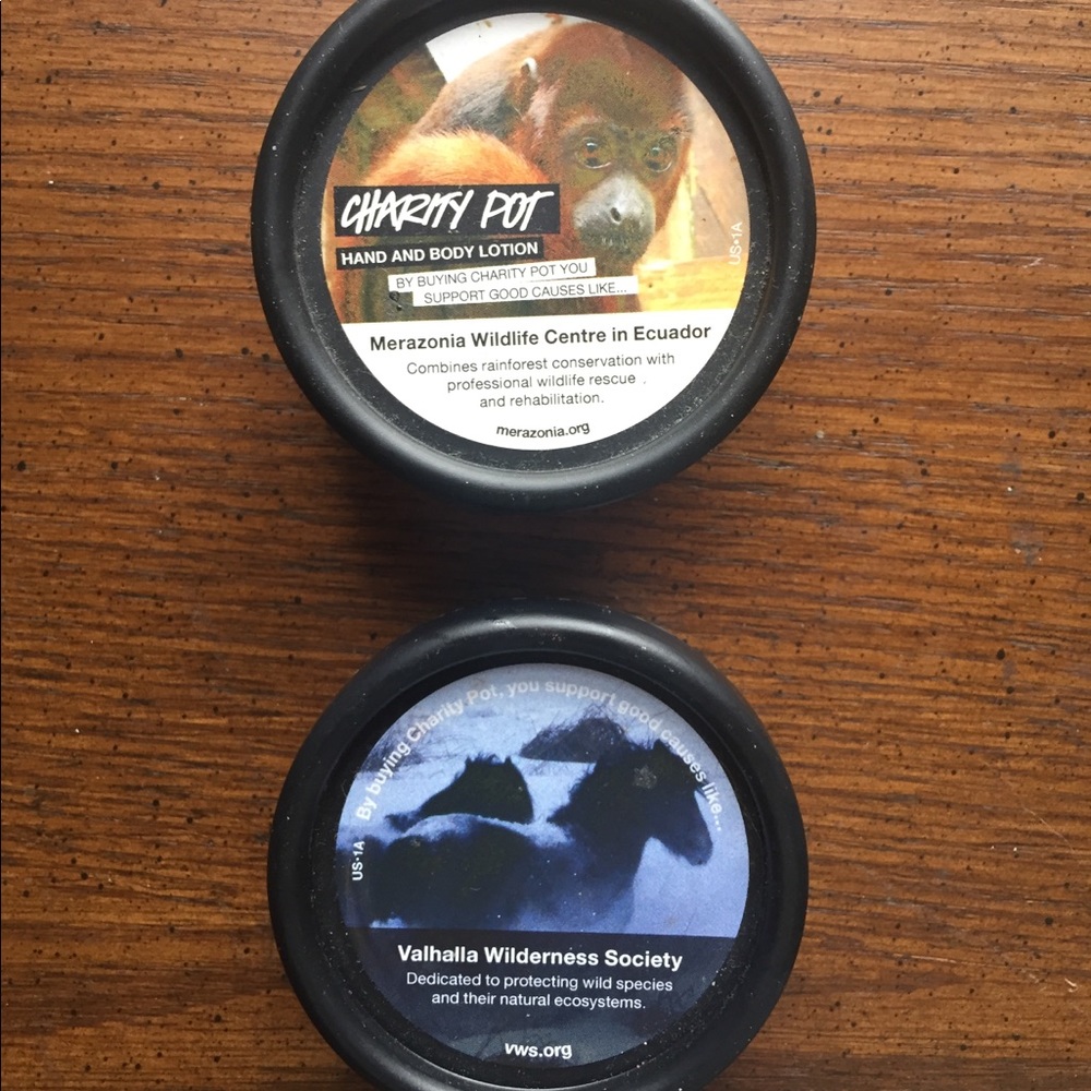 Set of 2 Lush charity pots